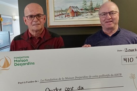Un don remis par l’AQRP du KRTB