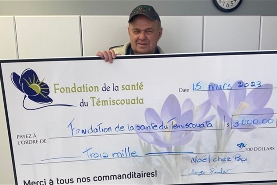 Un don de 3 000 $ à la Fondation de la santé du Témiscouata 