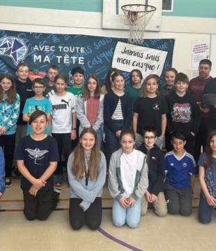 La Tournée Jamais sans mon casque de passage au Bas-Saint-Laurent