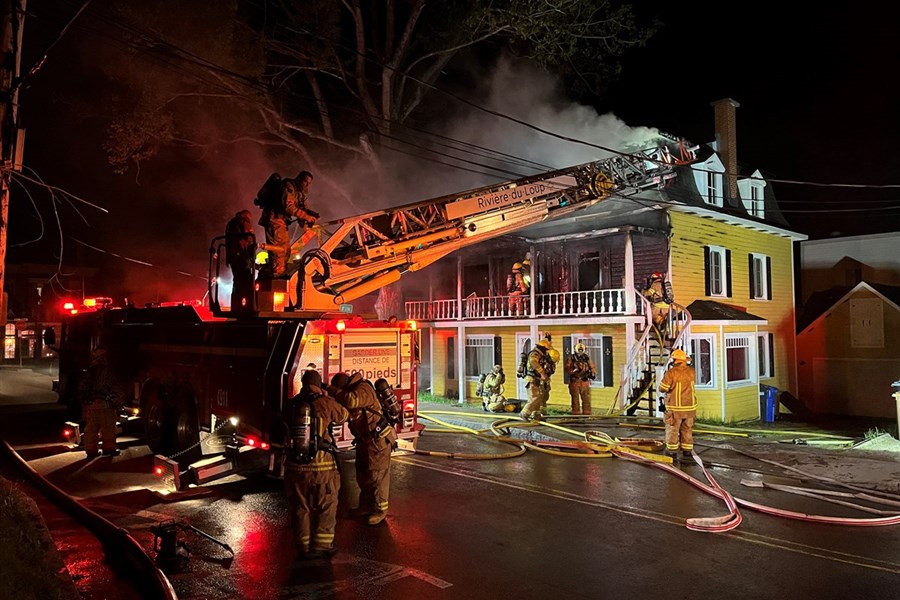 Incendie à Rivière-du-Loup