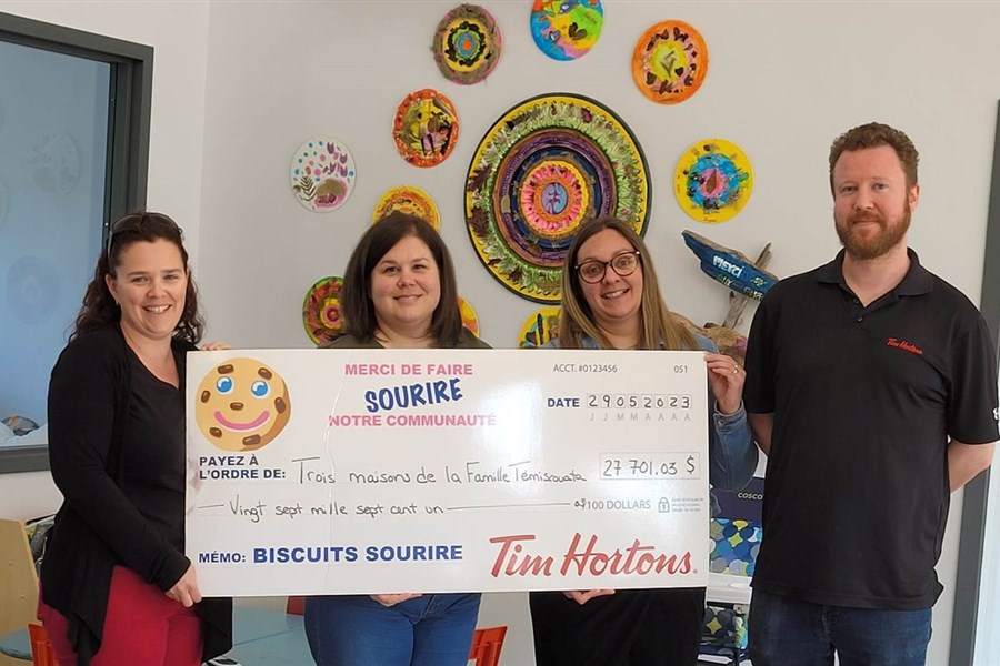 Biscuit Sourire: 27 701 $ pour les familles du Témiscouata