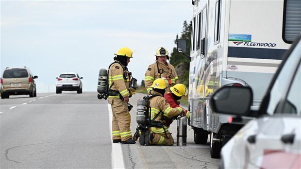 Début d’incendie dans un VR à Cacouna