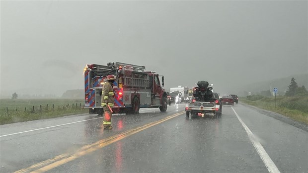 Sortie de route à Saint-Simon-de-Rimouski