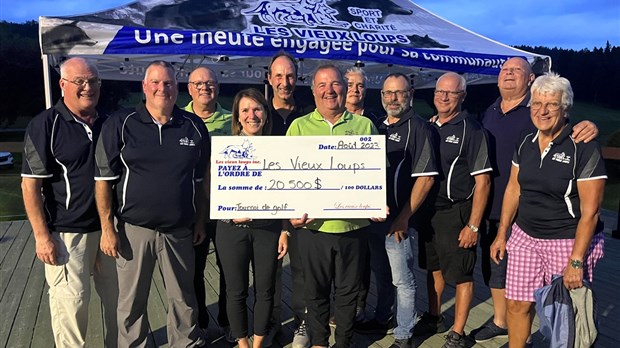 20 500 $ pour le Tournoi de golf des Vieux Loups