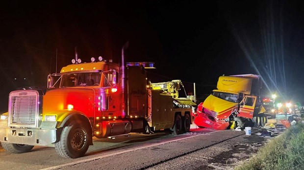 Collision sur la route 132 à Saint-Simon-de-Rimouski