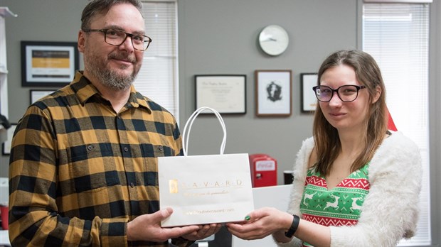 Raphaëlle Gingras remporte la carte-cadeau de 500 $