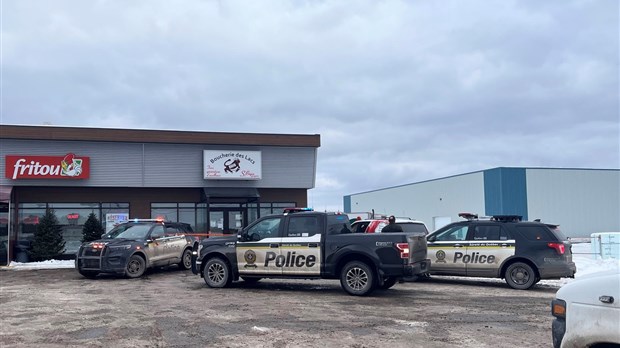 Intervention policière à la Boucherie des Lacs à Témiscouata-sur-le-Lac