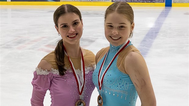 Deux patineuses des Arabesques aux championnats provinciaux 