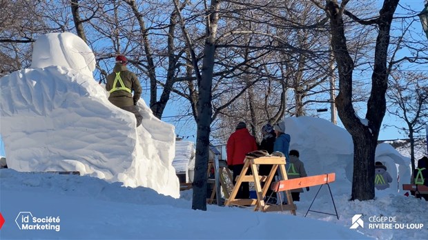 Sculpture sur neige | Cégep de Rivière-du-Loup