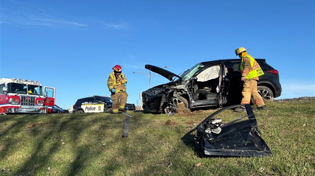 Collision latérale à Rivière-du-Loup