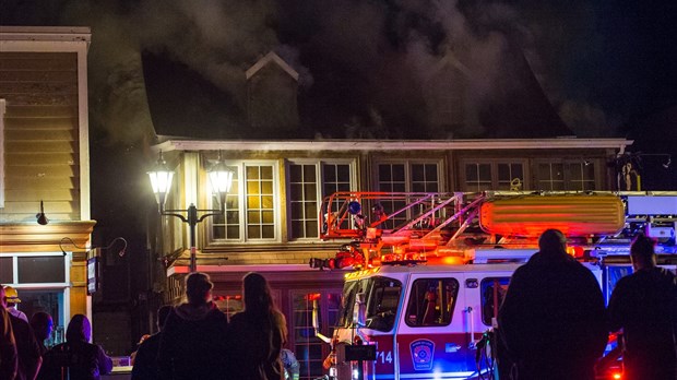 Incendie sur la rue Lafontaine à Rivière-du-Loup 