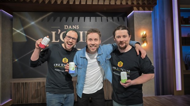 Les boissons pur miel de Cru d’Abeille séduisent le dragon David Côté