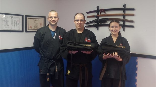 Deux nouvelles ceintures noires en karaté kempo 