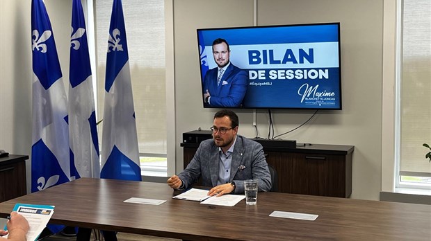 Maxime Blanchette-Joncas présente son bilan de session 