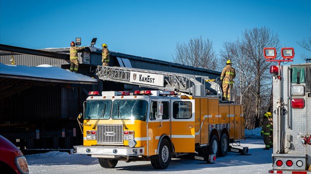 Incendie chez Les Entreprises JPC de Saint-Alexandre-de-Kamouraska 