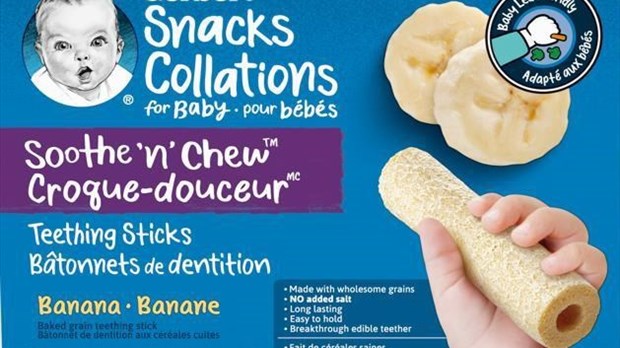 Rappel de bâtonnets de dentition Croque-douceur