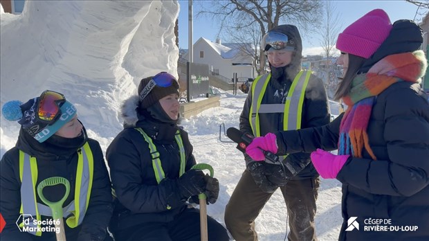 Sculpture sur neige 2025 | Cégep de Rivière-du-Loup