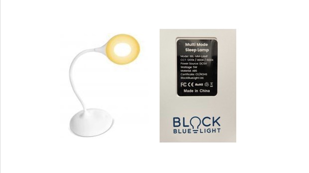 Lampe de nuit Blue Blocking multimode avec piles au lithium-ion 