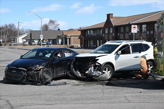 Collision sur le boulevard Cartier à Rivière-du-Loup