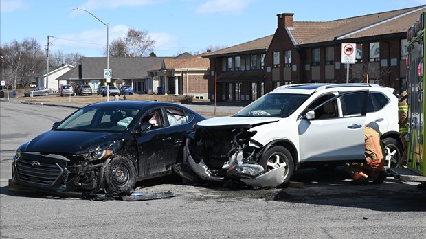 Collision sur le boulevard Cartier à Rivière-du-Loup