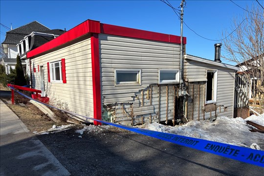 Incendie à Notre-Dame-du-Portage