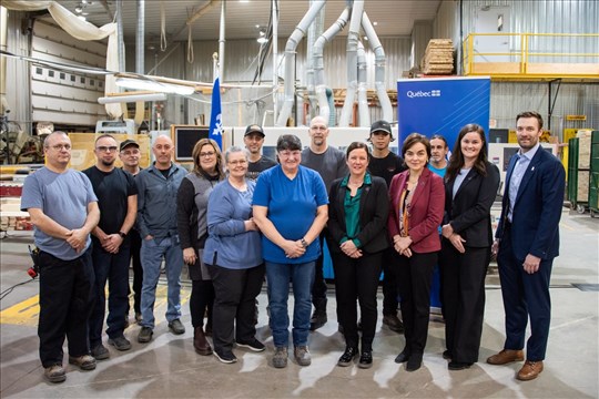 Bois Tremtech obtient près de 1 M$ de financement de Québec