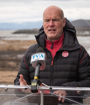 Le candidat libéral Rémi Massé mise sur le port de Gros-Cacouna