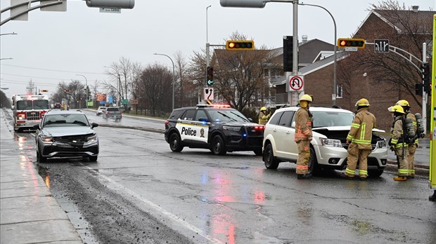 Collision sur le boulevard de l’Hôtel-de-Ville à Rivière-du-Loup