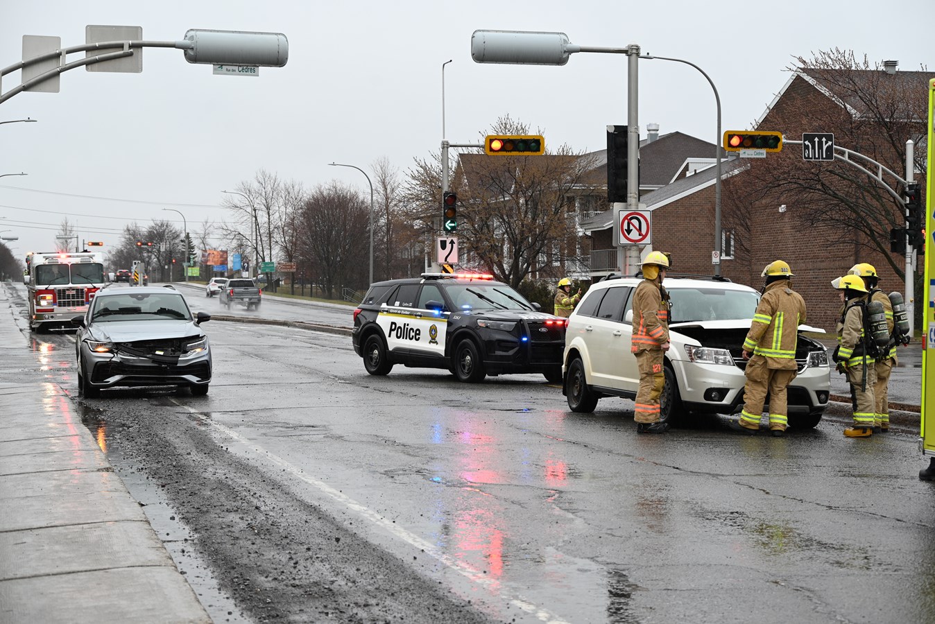 Collision sur le boulevard de l’Hôtel-de-Ville à Rivière-du-Loup