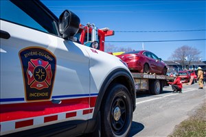 Collision sur le boulevard Cartier à Rivière-du-Loup 