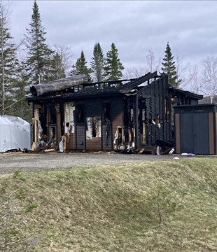 Incendie majeur à Pohénégamook