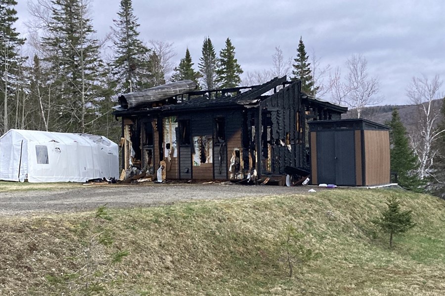 Incendie majeur à Pohénégamook