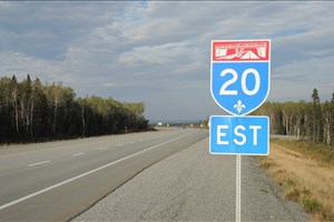 Manifestation en faveur du prolongement de la 20 à Rimouski