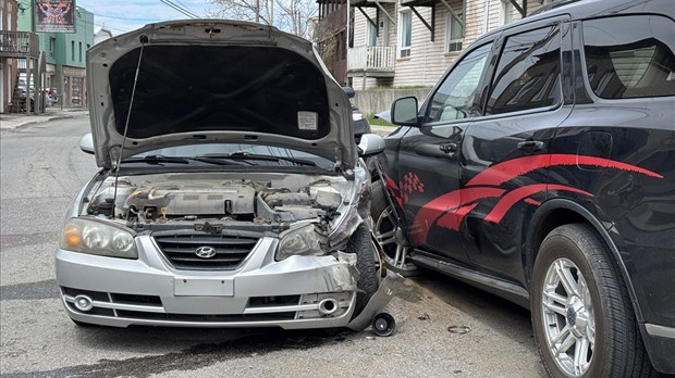 Collision sur la rue Témiscouata à Rivière-du-Loup