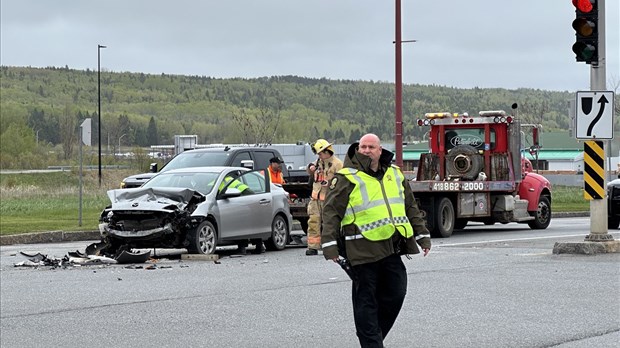 Violente collision à Rivière-du-Loup