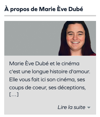 Blogue Marie-Eve Drouin