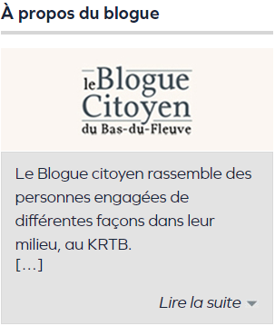 Blogue Citoyen du Bas-du-fleuve