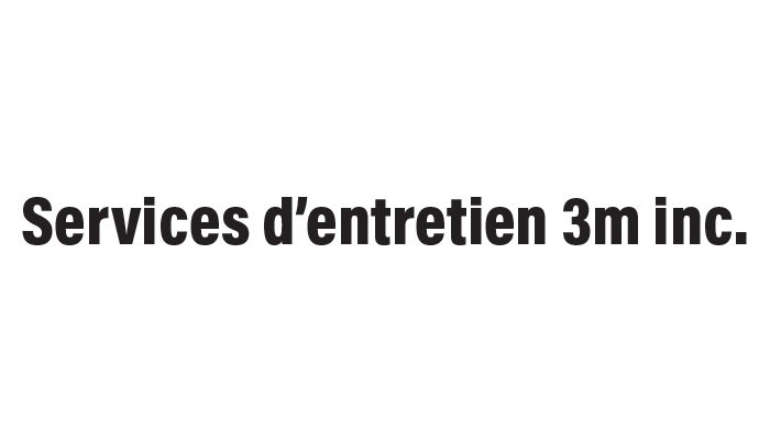 Servies d'entretien 3m inc.